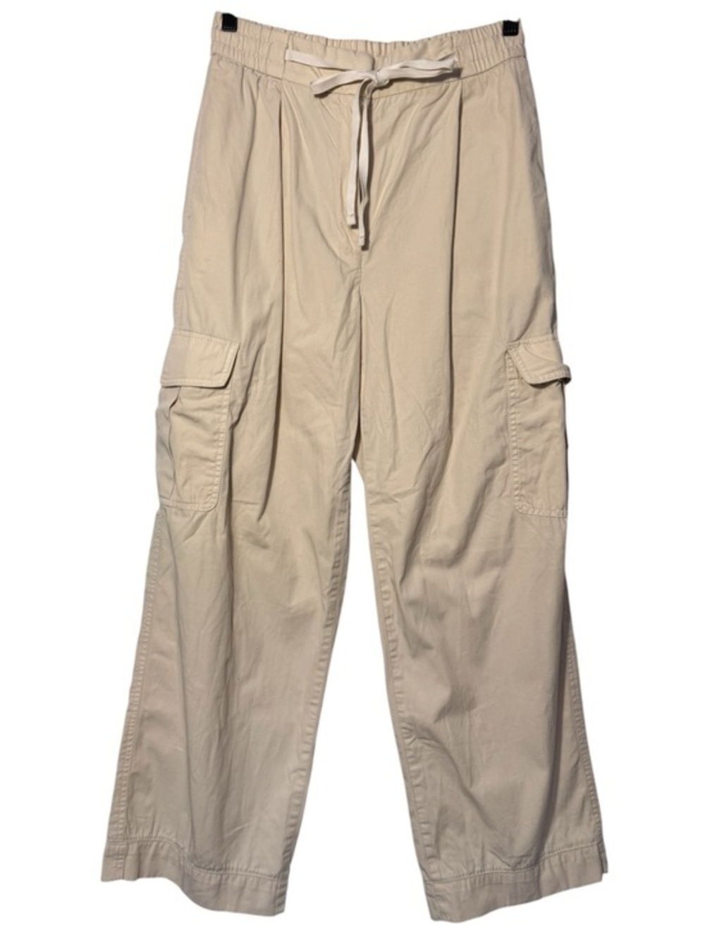 Aritzia Beige Wide-Leg Cargo Pants size 6